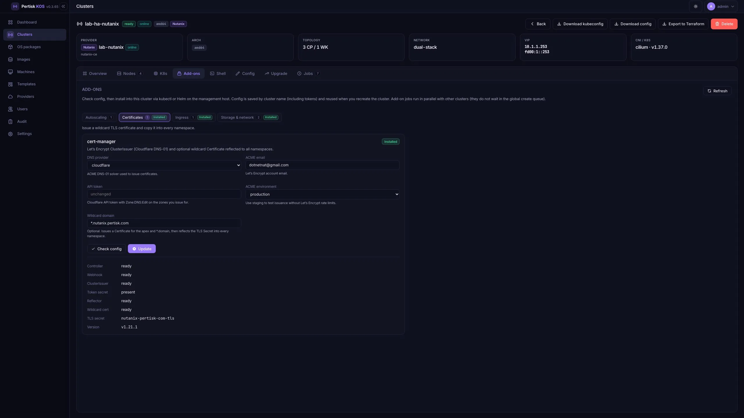 Cluster add-ons catalog